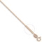 9ct Rose Gold Diamond Cut Curb 1mm Gauge Pendant Chain
