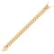 JN Jewellery 9ct Yellow Gold Cuban Chain 14.3mm Gauge Bracelet