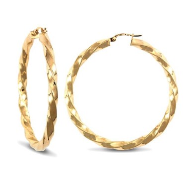 9ct Yellow Gold Twist Earrings