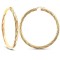 9ct Yellow Gold Twist Hoop Earrings