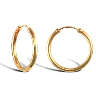 9ct Yellow Gold Hoop Earrings