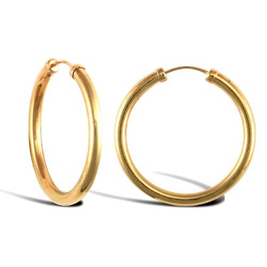9ct Yellow Gold Hoop Earrings