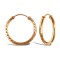 9ct Rose Gold Hoop Earrings