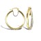 9ct Yellow Gold Cubic Zirconia Hoop Earrings