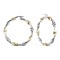 9ct Yellow & White Gold Hoop Earrings