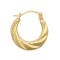 9ct Yellow Baby Creole Earring
