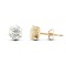 9ct Yellow Gold CZ Claw Set Studs