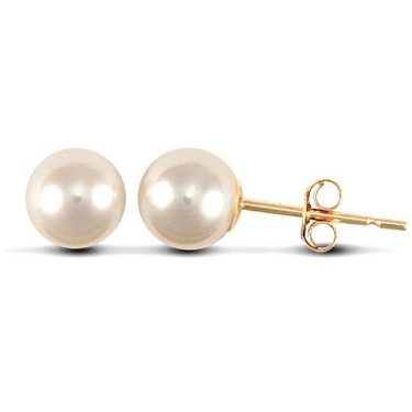 Cultured Pearl Stud Earrings