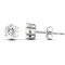 9ct White Gold Claw Set Cubic Zirconia Studs