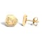 9ct Yellow Dog's Head Stud Earrings