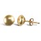 9ct Yellow Gold Domed Ball Stud Earrings