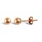 9ct Rose Gold Polished Stud Earrings