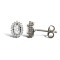 9ct White Gold Cubic Zirconia Stud Earrings