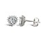 9ct White Gold Cubic Zirconia Stud Earrings