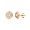 9ct Rose Gold 10mm CZ Bezel Stud Earrings