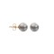 Grey Cultured Pearl Stud Earrings