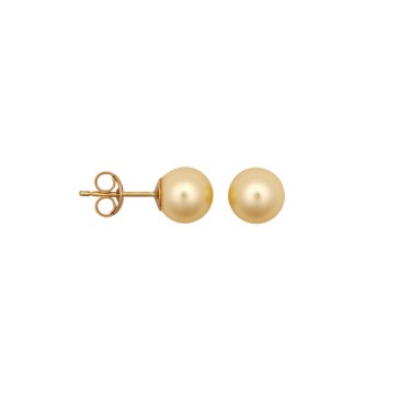 Cream Cultured Pearl Stud Earrings