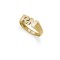 9ct Yellow Gold Initial Blank Ring