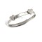 9ct White Gold Childrens / baby Cubic Zirconia Bangle
