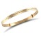 9ct Yellow 4mm Dia/Cut Maidens Expanding Bangle