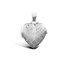 9ct White Gold Heart Locket