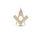 9ct Yellow Gold Masonic Pendant