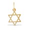9ct Yellow Gold Star Of David Charm