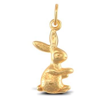 9ct Yellow Gold Rabbit Charm