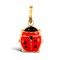 9ct Yellow Gold Enamel Ladybird Charm