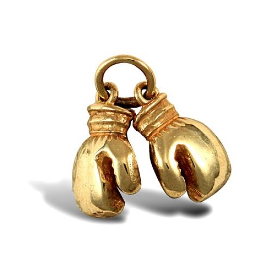 9ct Yellow Gold Pair Of Boxing Glove Pendant
