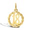 9ct Yellow Gold 18 Rope Pendant