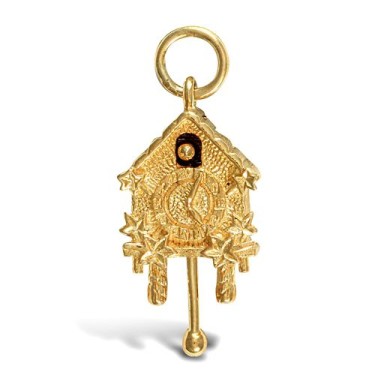 9ct Yellow Gold Cuckoo Clock Pendant