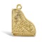 9ct Yellow Gold Gr And Piano Pendant