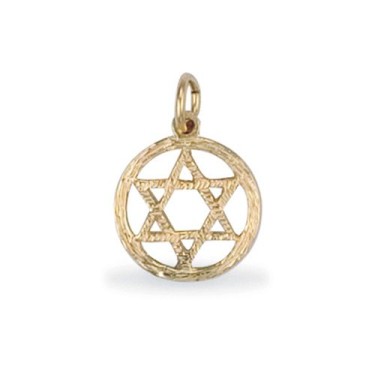 9ct Yellow Gold Star Of David Pendant