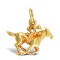 9ct Yellow Gold Jockey Pendant