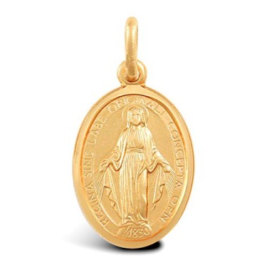 9ct Yellow Gold Miraculous Medallion Pendant