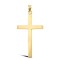 9ct Yellow Gold Plain Solid Cross
