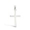 9ct White Gold Solid Cross