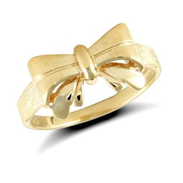 9ct Yellow Gold Bow Ring