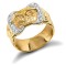 9ct Yellow Gold Buckle Ring