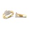 9ct Yellow Gold Cubic Zirconia Boxing Glove Ring