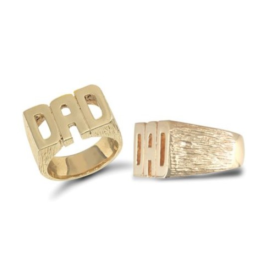 9ct Yellow Dad Ring