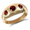9ct Yellow Gold Gents Garnet Ring