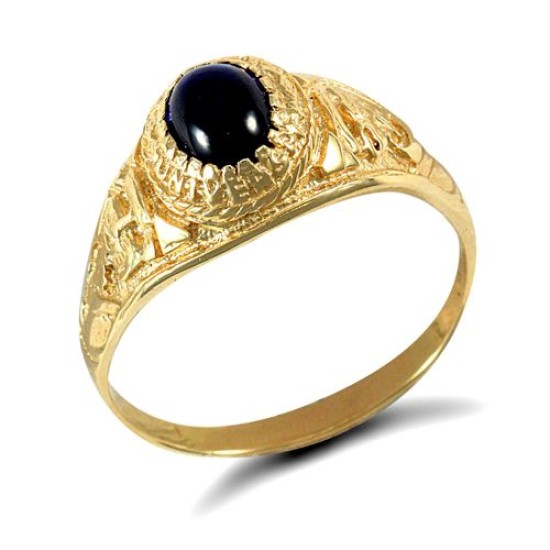 9ct Yellow Gold College Ring