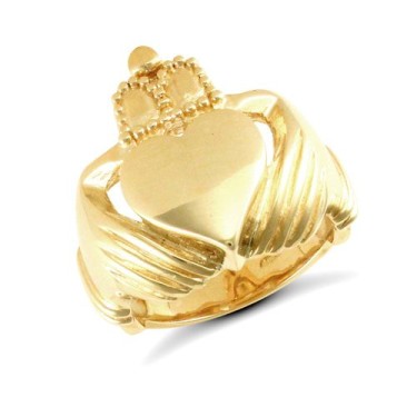 9ct Yellow Gold Claddagh Ring