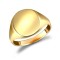 9ct Yellow Gold Signet Ring Plain