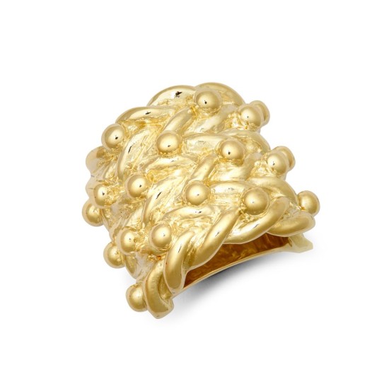 9ct Yellow 4? oz Keeper Ring