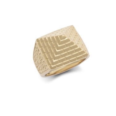 9ct Yellow Gold Half Ounce Pyramid Ring