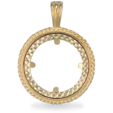 9ct Yellow Gold Full Sovereign Pendant