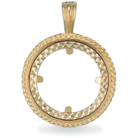 9ct Yellow Gold Half Sovereign Pendant
